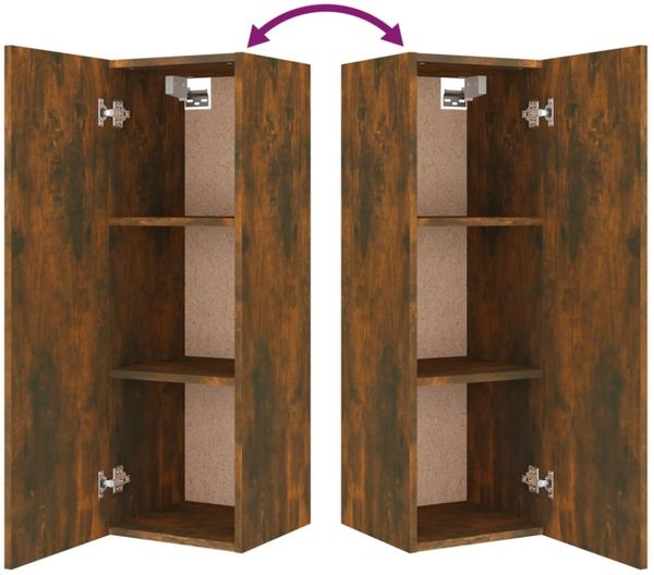 5-tlg. TV-Schrank-Set Räuchereiche Holzwerkstoff [3114251] Bild 11