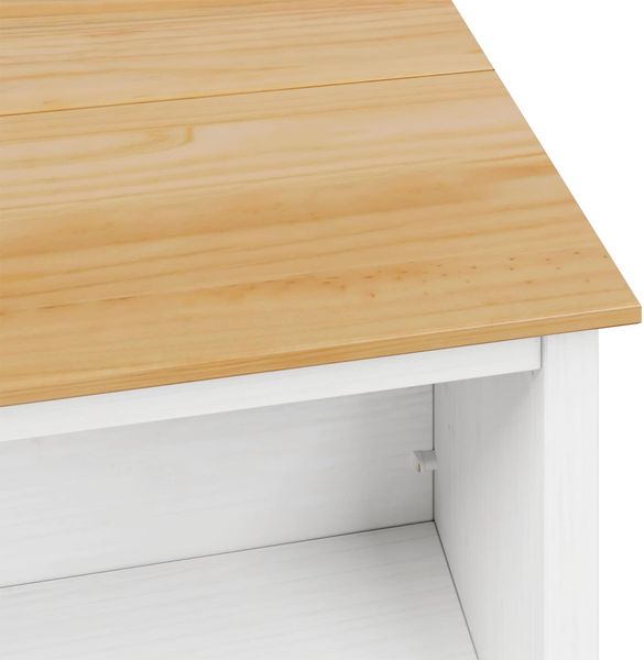 vidaXL Kücheninseln HILL Weiß 112 x 66 x 90 cm Massives Kiefernholz 42025036 Bild 7