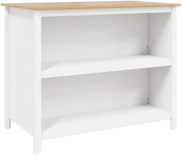 vidaXL Kücheninseln HILL Weiß 112 x 66 x 90 cm Massives Kiefernholz 42025036 Bild 2