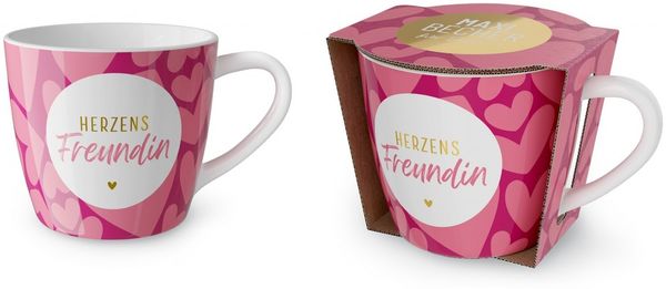 Kaffeetasse Tee Kaffee Tasse Maxi-Becher 0,4l Geschenk la vida Herzen 9107141
