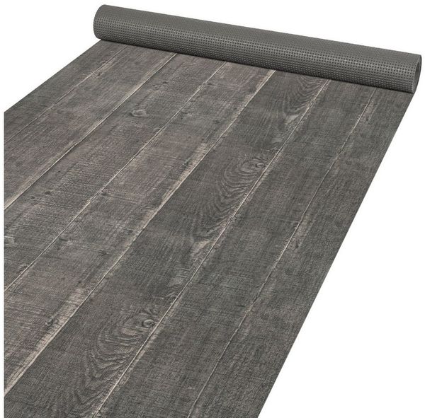 ANRO Küchenläufer RANNA Hochwertig Küchenteppich Teppich Textil, Eckig, Bodenläufer 160x65cm Altholz Dunkelgrau pflegeleicht Bild 2