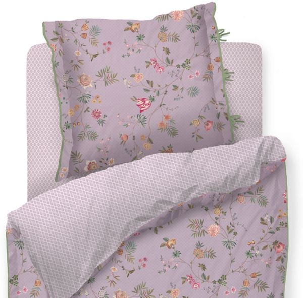 Pip Studio Bettwäsche La Dolce Vita Lila Perkal 155 x 220 + 80 x 80 cm Bild 2