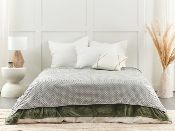 Bezug für Gewichtsdecke CALLISTO 150 x 200 cm Hellgrau Bild 3