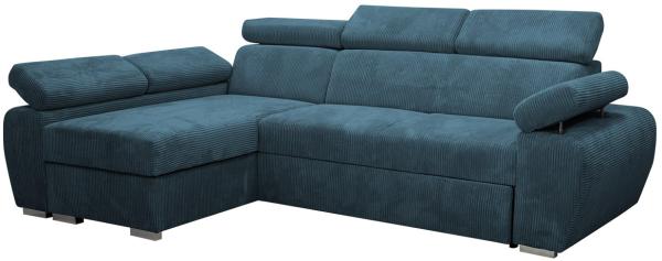 Ecksofa Boston Mini Premium Cord (Farbe: Poso 05, Seite: Links LC+2R)