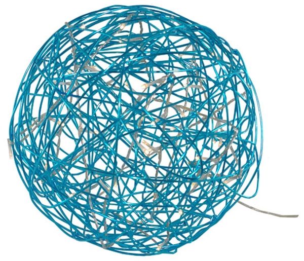 LED-3D-Kugel "Galax Fun", schwarzes Blau, Alu, 30cm