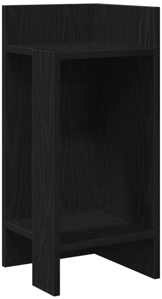 vidaXL Beistelltisch mit Ablage Schwarz 25,5x27x60 cm 858544