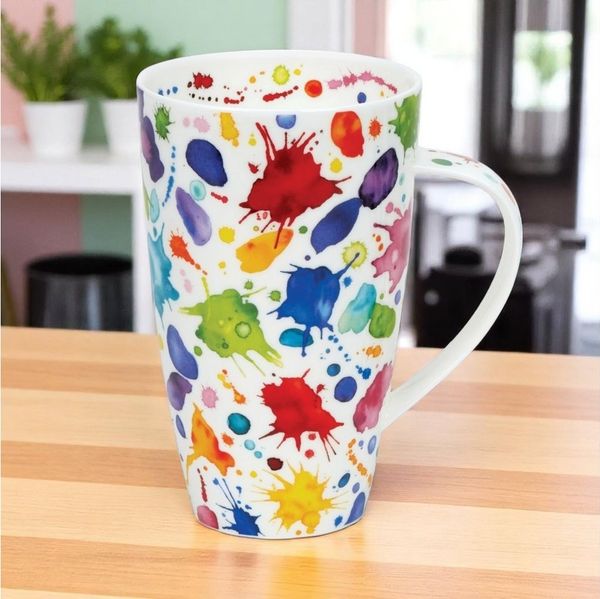 Dunoon Tasse Henley Whoops 600 ml Bone China Kaffeetasse Teetasse 15 cm England, 1-tlg, Porzellan, Spülmaschinengeeignet