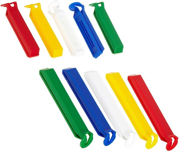 Fackelmann Aromaclips TECNO in Tüten (Farbe: Weiß/Blau/Gelb/Grün/Rot), Menge: 10 Stück