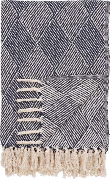 Karo, blau, 130x180 cm