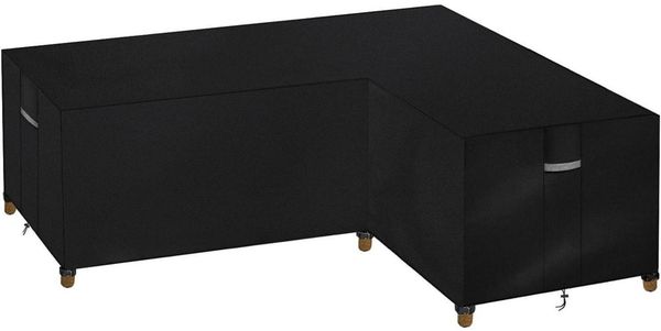 Dokon L-Form Gartenmöbel Abdeckung 600D Oxford Gewebe Wetterschutz für