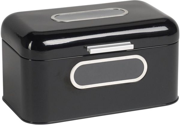 ECHTWERK Brotkasten Retro, Metall, (1-tlg), Brotaufbewahrung, Brotbox mit zwei praktischen Sichtfenstern, small