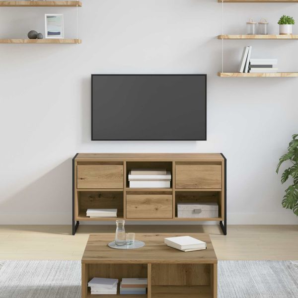 vidaXL TV-Schränk Kunsthandwerk Eiche 100 x 36 x 49,5 cm Holzwerkstoff 886509