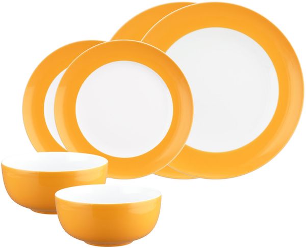 Seltmann Weiden Liberty Pure Colors Basic-Set 6-teilig - Mango Orange