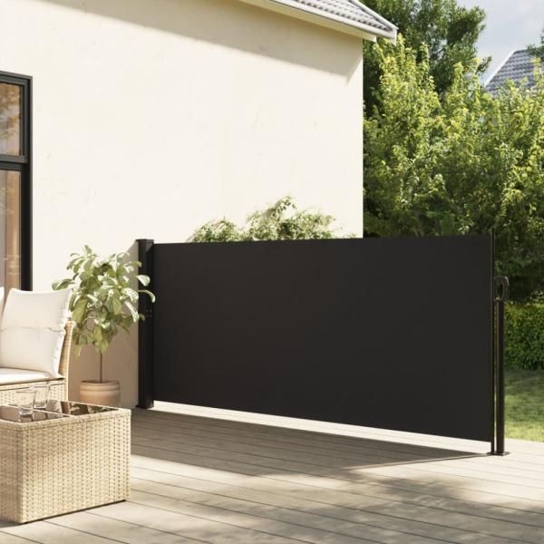 vidaXL Seitenmarkise Ausziehbar Schwarz 140x300 cm 4004294