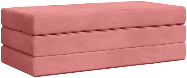 vidaXL Klappsofa Bett 120 x 67 x 45 cm Rosa 900218 Bild 3