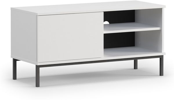 AX LIVING Lowboard TV Queba QT04 – 100cm Breite Modernes Design Weiß