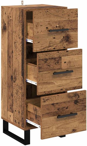 vidaXL Sideboard Altholz 34,5 x 34 x 90 cm Holzwerkstoff 881585 Bild 5