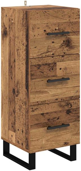 vidaXL Sideboard Altholz 34,5 x 34 x 90 cm Holzwerkstoff 881585 Bild 2