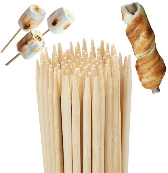 Relaxdays Stockbrot Spieße 100er Set 90 cm