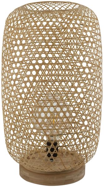 LED Stehleuchte, Bambus-Geflecht, natur, H 55 cm