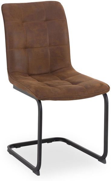 casa NOVA Freischwinger AMADEO BHT 46x88x61.50 cm braun Polsterstuhl Esszimmerstuhl Schwingstuhl