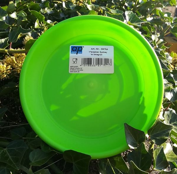 alpfa 841485 Untersetzer für Pflanztopf Sydney 28 cm - 21 cm Durchmesser - limette