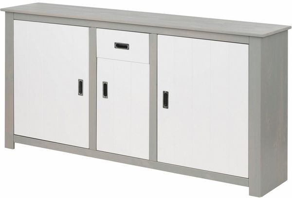 loft24 Sideboard Ariel, 3-trg. Anrichte aus Kiefer im Landhausstil, Wohnzimmerschrank
