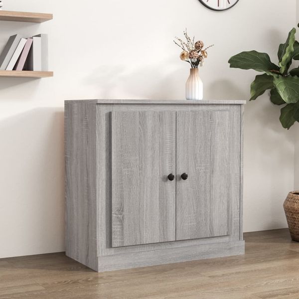 vidaXL Sideboard Grau Sonoma 70x35,5x67,5 cm Holzwerkstoff 816190
