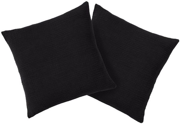 OTTO home Kissenbezug Bailee, (2 Stück), weiche Musselin Qualität, viele Farben erhältlich, Bezug in 50x50 cm