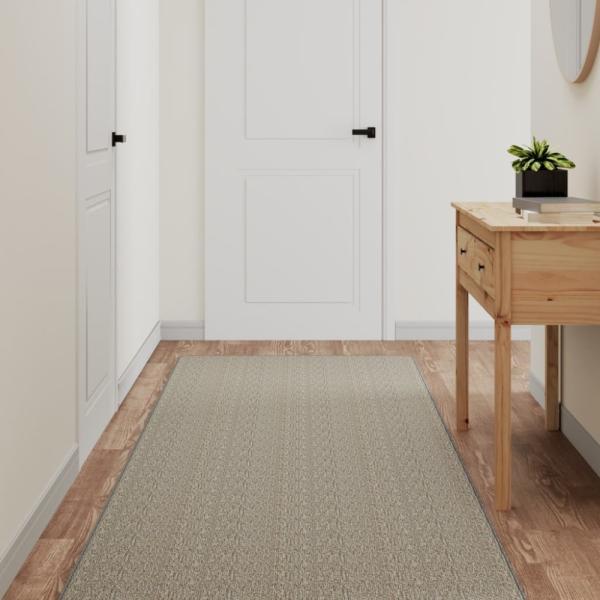 vidaXL Teppichläufer Sisal-Optik Silbern 80x400 cm 355803