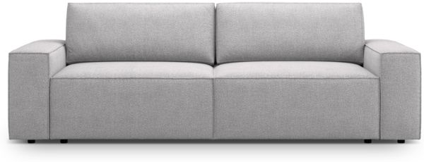 Micadoni Schlafsofa Jodie 3-Sitzer Boucle Hellgrau