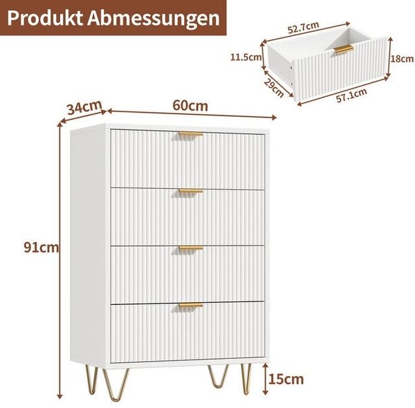 Furnishings Home Stauraumschrank sideboard wohnzimmer Standvitrine 4 Facher Set Bild 4