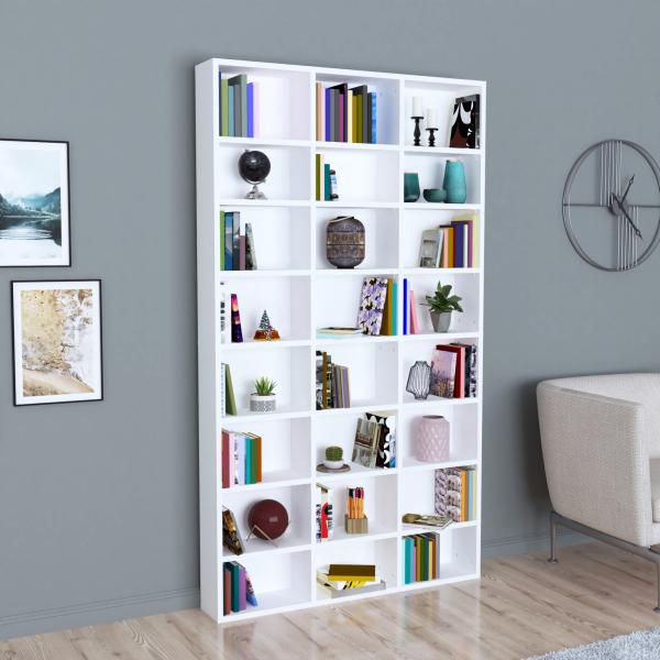 Bücherregal Askvoll 178x102x16cm Weiß [en. casa]