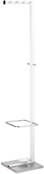 ALCO Standgarderobe Metall lackiert 35x36x178cm weiß