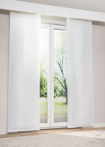Lysel Schiebegardine Toliara in Rohweiß, in der Größe (BxH) 60cm x 245cm