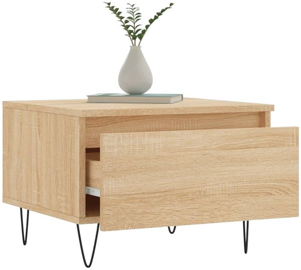 Couchtische, Sofatische 2 Stk. Sonoma-Eiche 50x46x35 cm Holzwerkstoff Bild 4