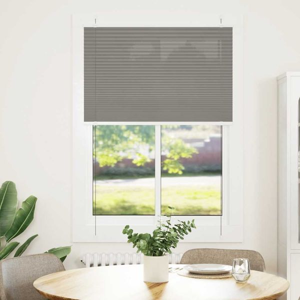 vidaXL Plissee Anthrazit 85x100 cm Stoffbreite 84,4 cm Polyester 4015072