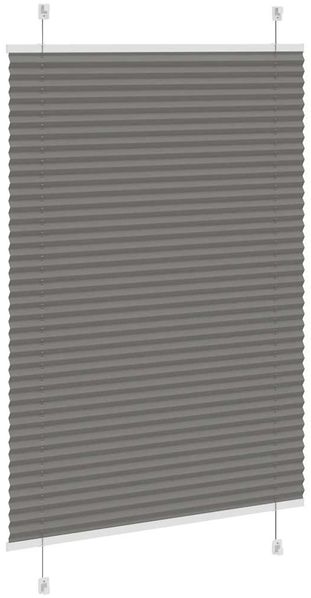 vidaXL Plissee Anthrazit 85x100 cm Stoffbreite 84,4 cm Polyester 4015072 Bild 4