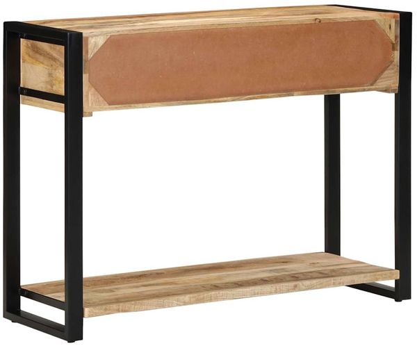 Konsolentisch, Beistelltisch, Konsole 100x35x75 cm Raues Massivholz Mango Bild 5