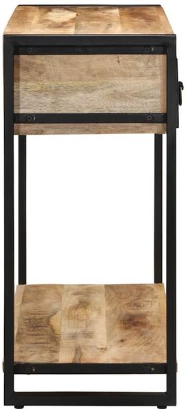 Konsolentisch, Beistelltisch, Konsole 100x35x75 cm Raues Massivholz Mango Bild 4