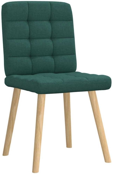 vidaXL Esszimmerstühle 6 Stk. Dunkelgrün Stoff 3315466 Bild 3