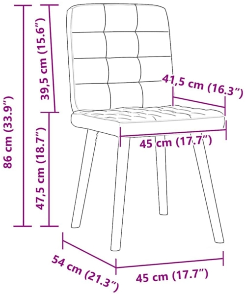 vidaXL Esszimmerstühle 6 Stk. Dunkelgrün Stoff 3315466 Bild 8