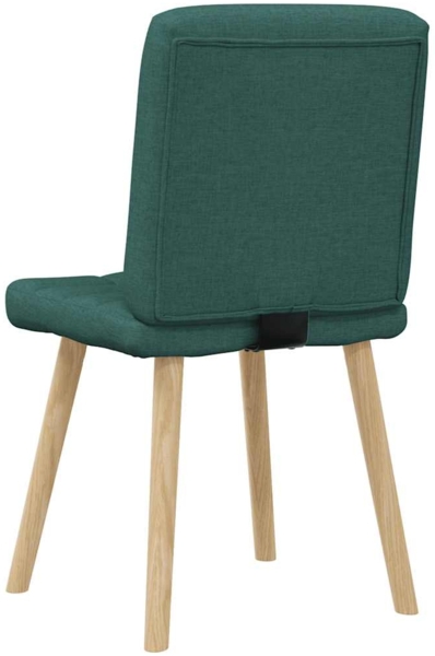 vidaXL Esszimmerstühle 6 Stk. Dunkelgrün Stoff 3315466 Bild 5
