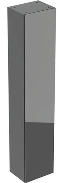 Hochschrank 1 Tür 36x180 cm Lava/Glas