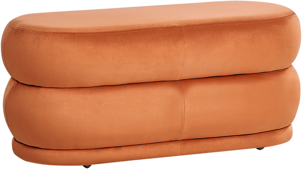 Polsterbank ELLENDALE Samtstoff Orange