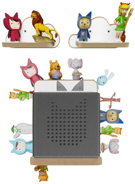 Holzura Kinderregal Holzura Starterset Regal für Toniebox für Toniefiguren und Ladestation