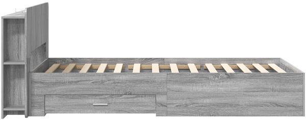 vidaXL Bettgestell mit Stauraum Grau Sonoma 80 x 200 cm Holzwerkstoff 3433704 Bild 5