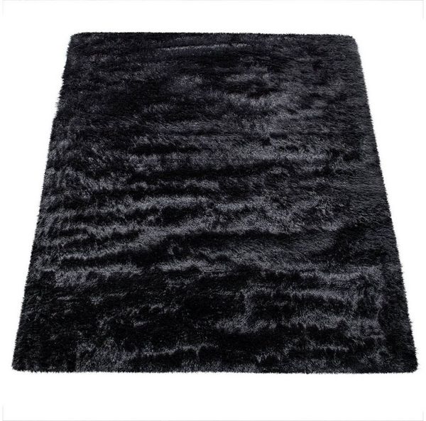Paco Home Hochflor-Teppich Silky 591, rechteckig, Höhe: 37 mm, Uni-Farben, besonders weich und kuschelig
