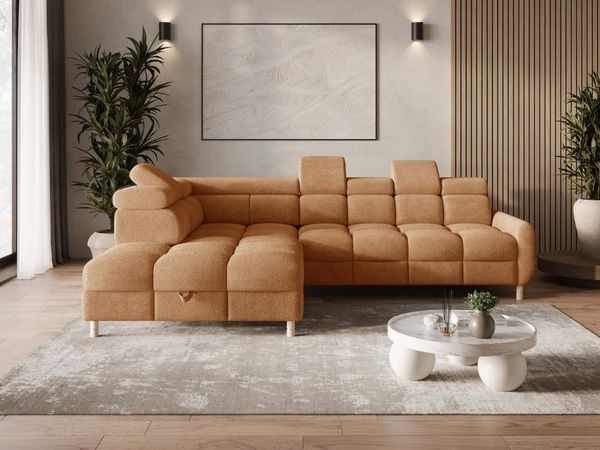 Sofa Bun Ecksofa mit Schlaffunktion | verschiedene Farben wählbar
