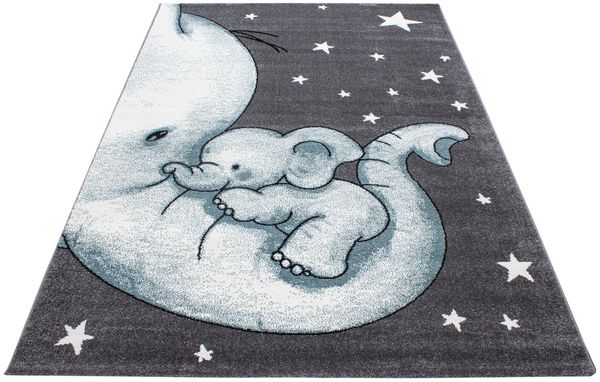 Kinder Teppich Kikki rechteckig - 200x290 cm - Blau Bild 3
